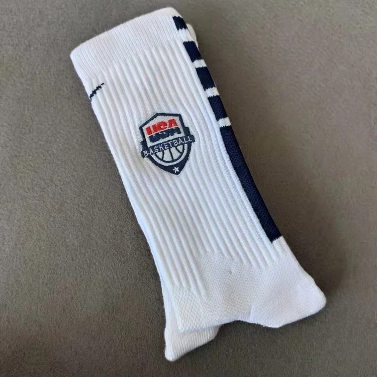 Long basketball socks and towel bottom socks