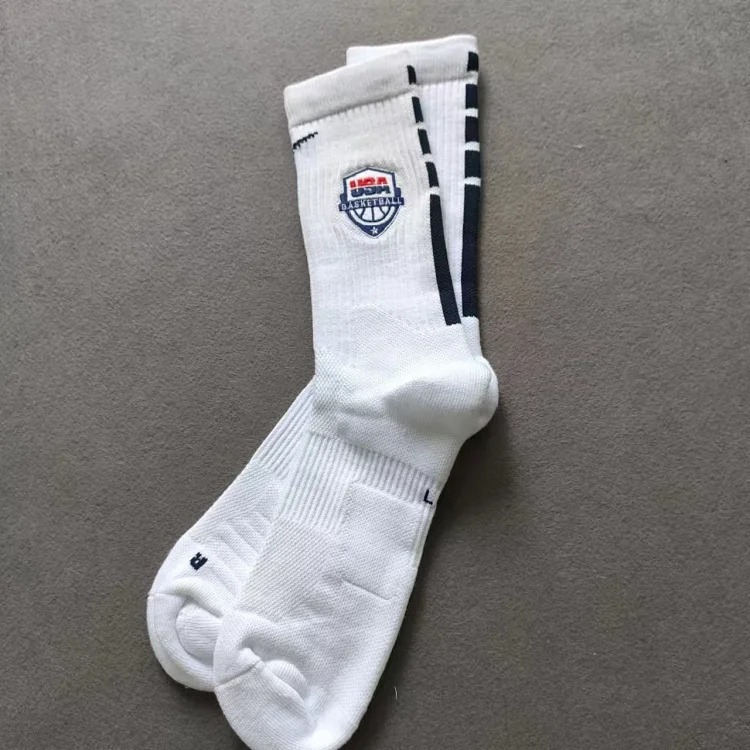 Long basketball socks and towel bottom socks