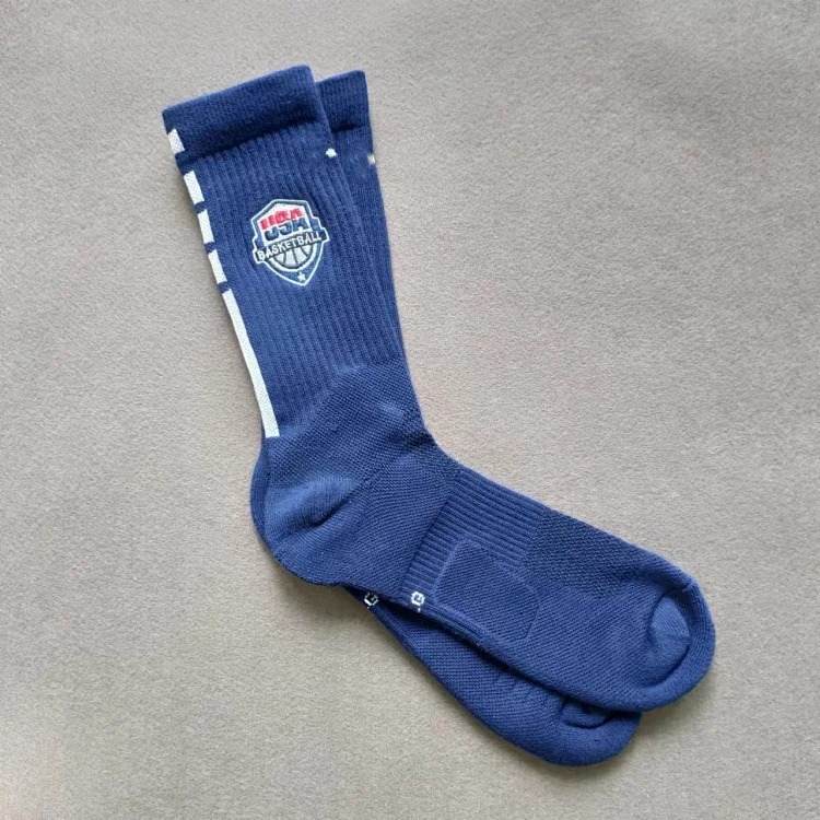 Long basketball socks and towel bottom socks