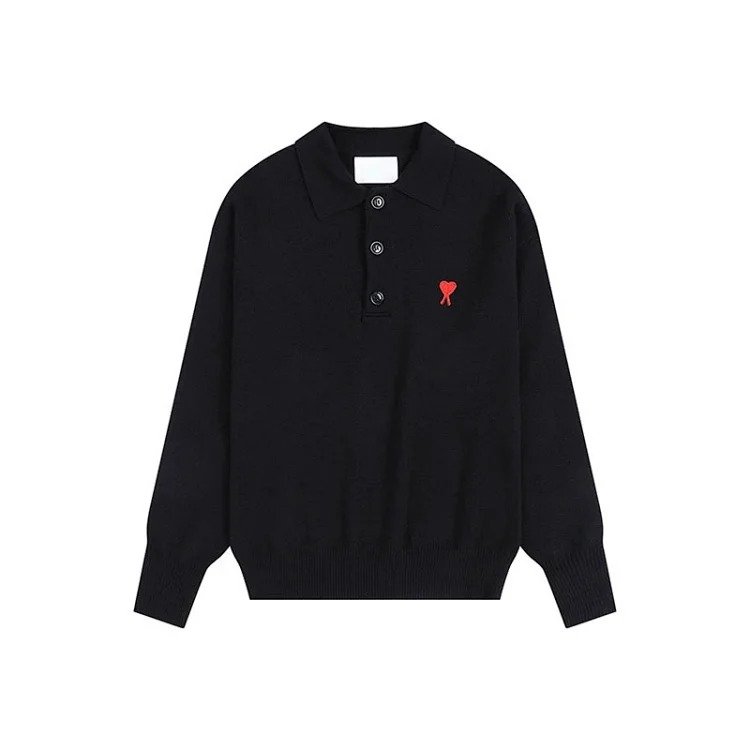 Loose love letter pullover long sleeve sweater for men and women