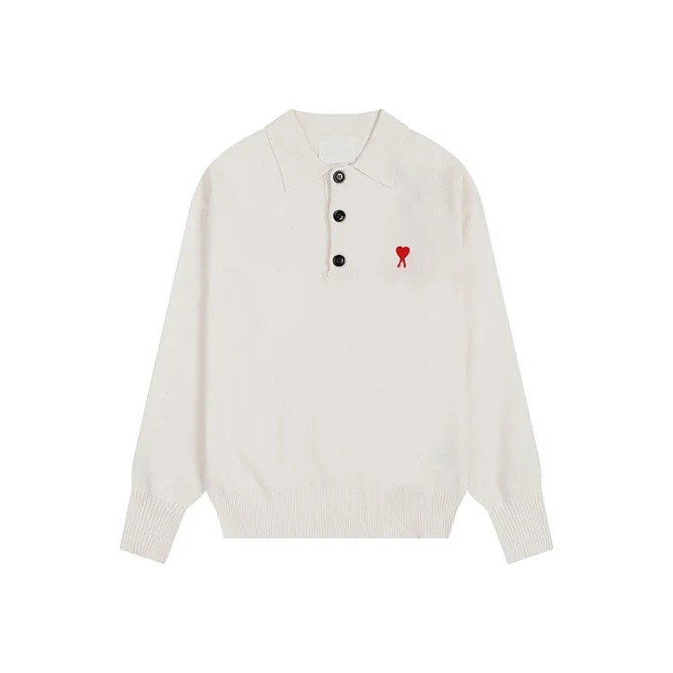 Loose love letter pullover long sleeve sweater for men and women