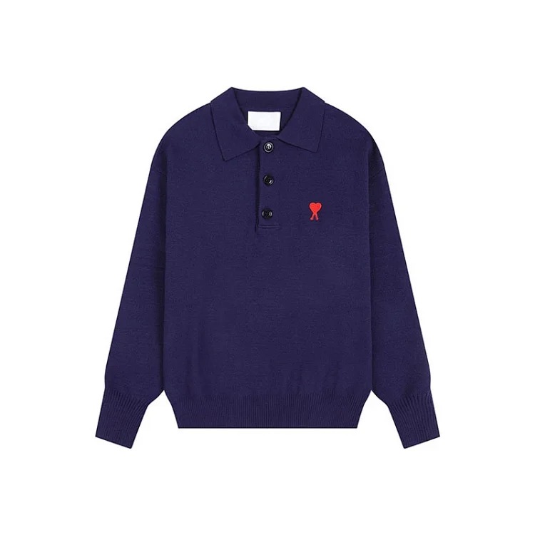 Loose love letter pullover long sleeve sweater for men and women