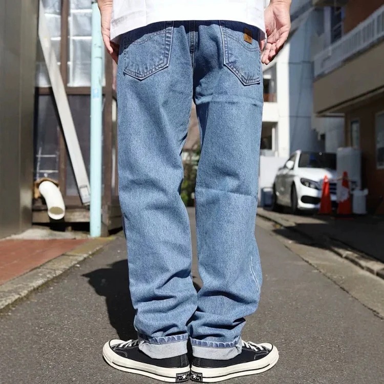 Retro casual jeans men's American trendy loose trousers