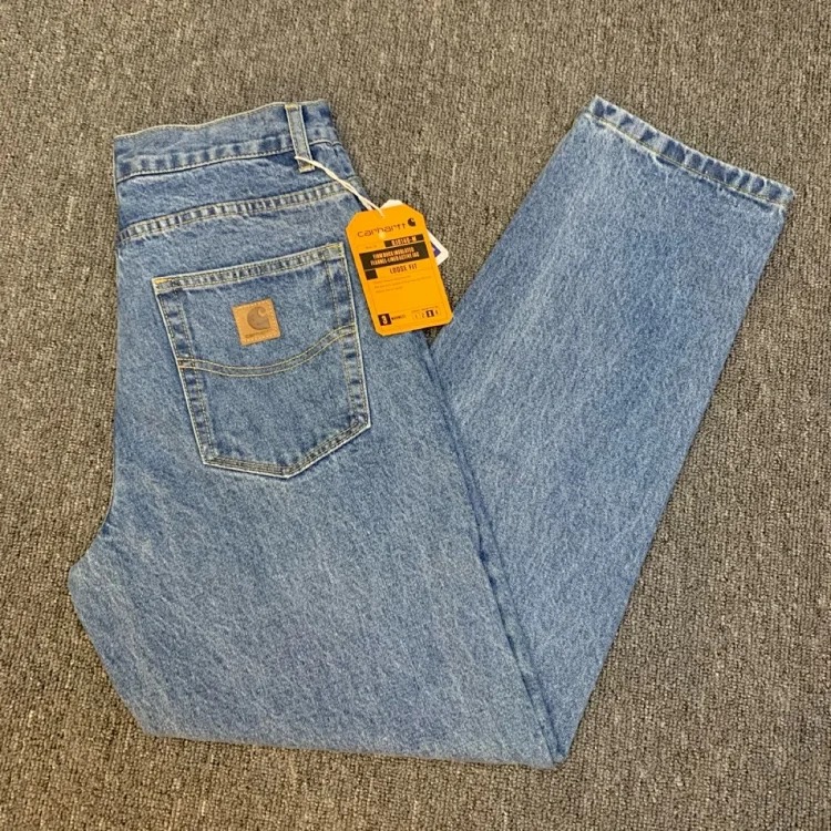 Retro casual jeans men's American trendy loose trousers