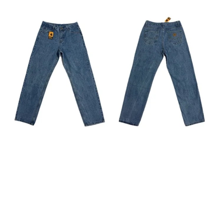 Retro casual jeans men's American trendy loose trousers