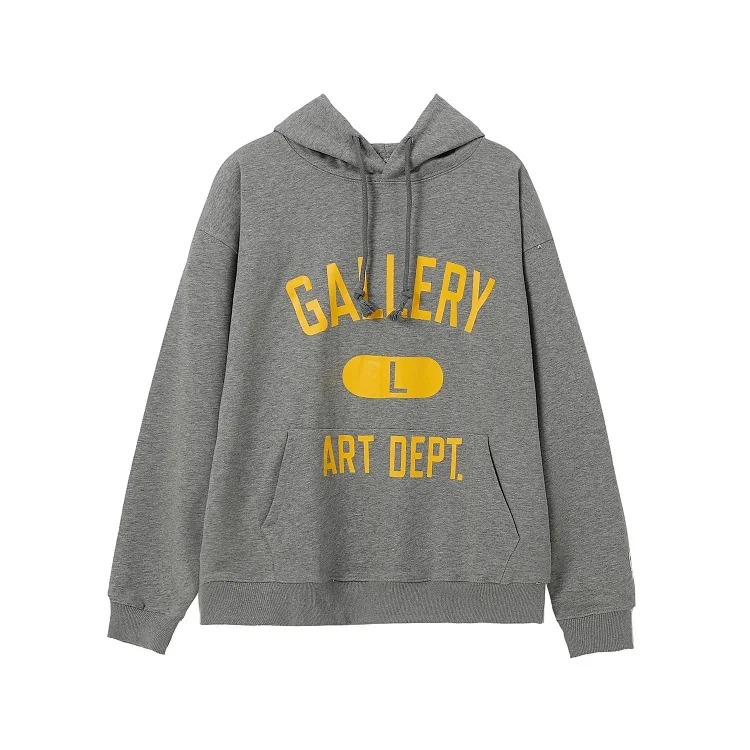 Distressed brain print casual loose hooded sweatshirt for men and women
