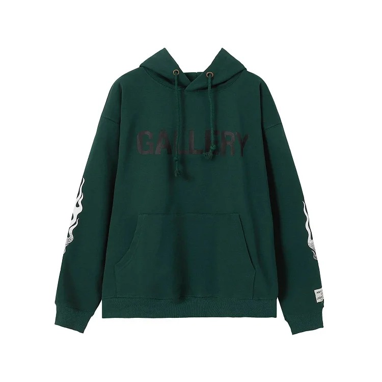 Distressed brain print casual loose hooded sweatshirt for men and women