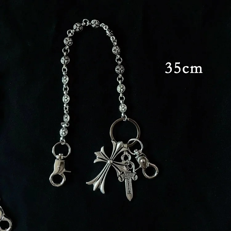 Multi-element trouser chain cross waist chain lobster clasp pendant jeans chain