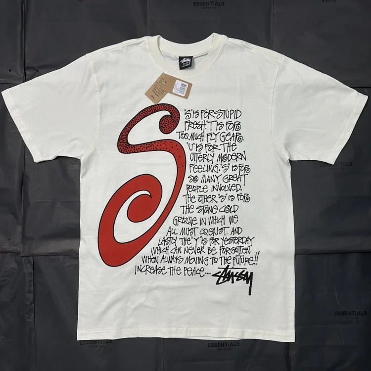 Original production STUSSY Mosquito Repellent Pattern New Pattern Round Neck Printed Short Sleeves originated from the surfing mecca of Southern California in the United States. It has redef