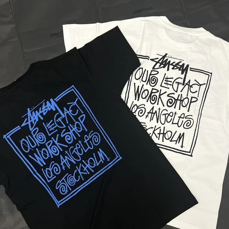 Original production Stussy OUR LEGACY Tai Chi co-branded short-sleeved originated from the surfing resort of Southern California in the United States. It has redefined the design appearance