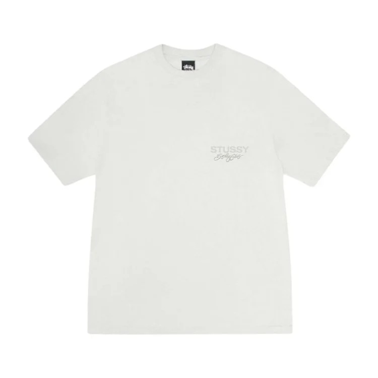 Original production 26SS STUSSY Summer Series Surfer Printed Couple Round Neck Short Sleeve T-shirt TEE originated from the surfing mecca of Southern California, redefining casual clothing w