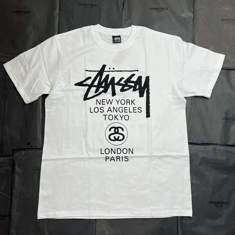 Original Made Stussy Classic Parade New Patterned Round Neck Printed Short Sleeve originated from the surfing mecca of Southern California in the United States. It has redefined the design a