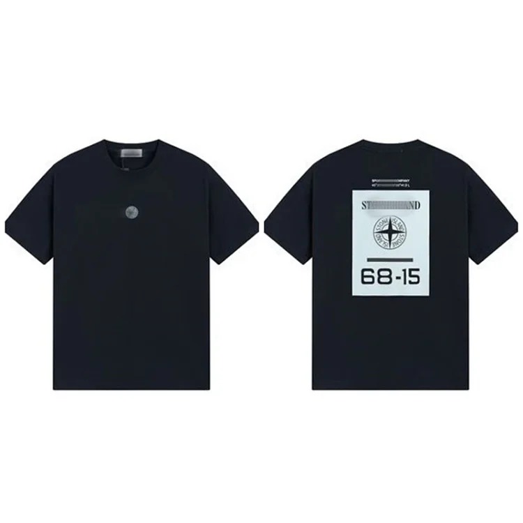 Shitongdao casual short-sleeved T-shirt printed loose round neck same style for men and women