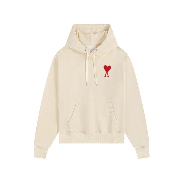 Sweatshirt autumn and long-sleeved hooded unisex small love flat embroidered hoodie