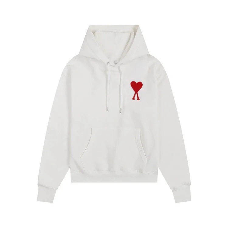 Sweatshirt autumn and long-sleeved hooded unisex small love flat embroidered hoodie