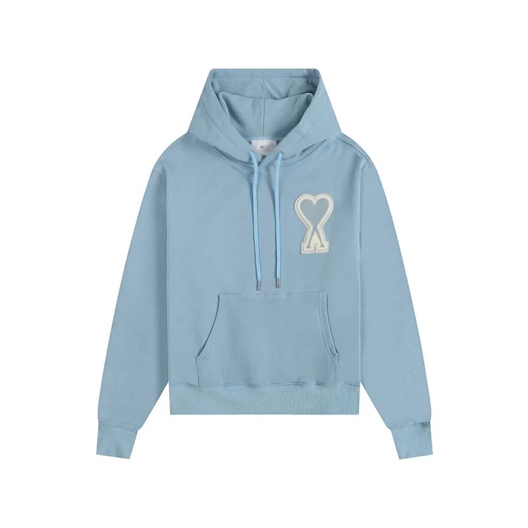 Sweatshirt autumn and long-sleeved hooded unisex small love flat embroidered hoodie