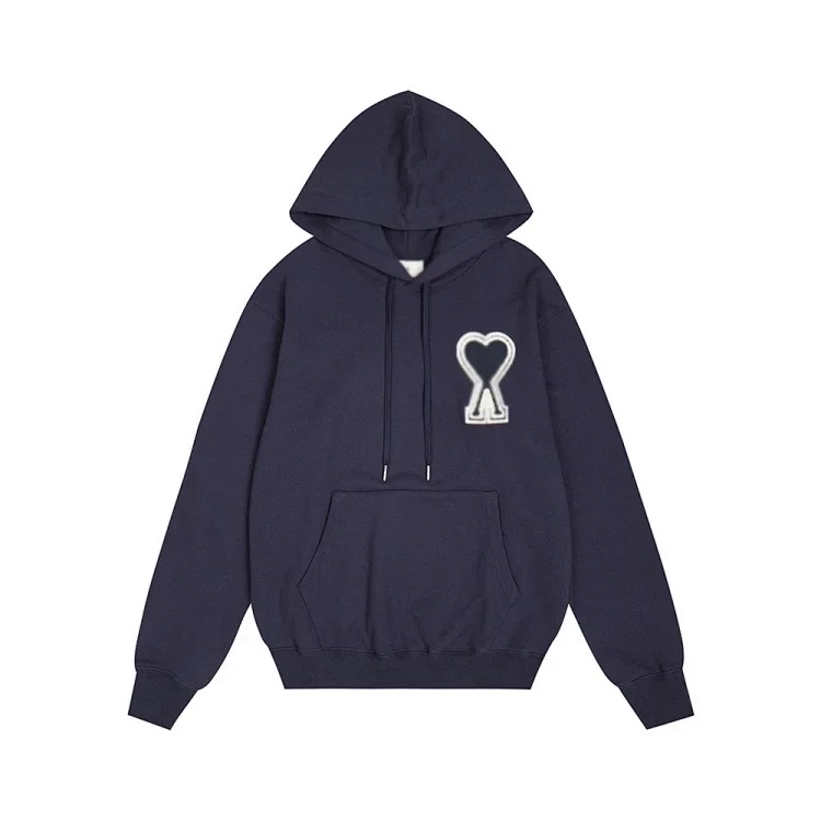 Sweatshirt autumn and long-sleeved hooded unisex small love flat embroidered hoodie