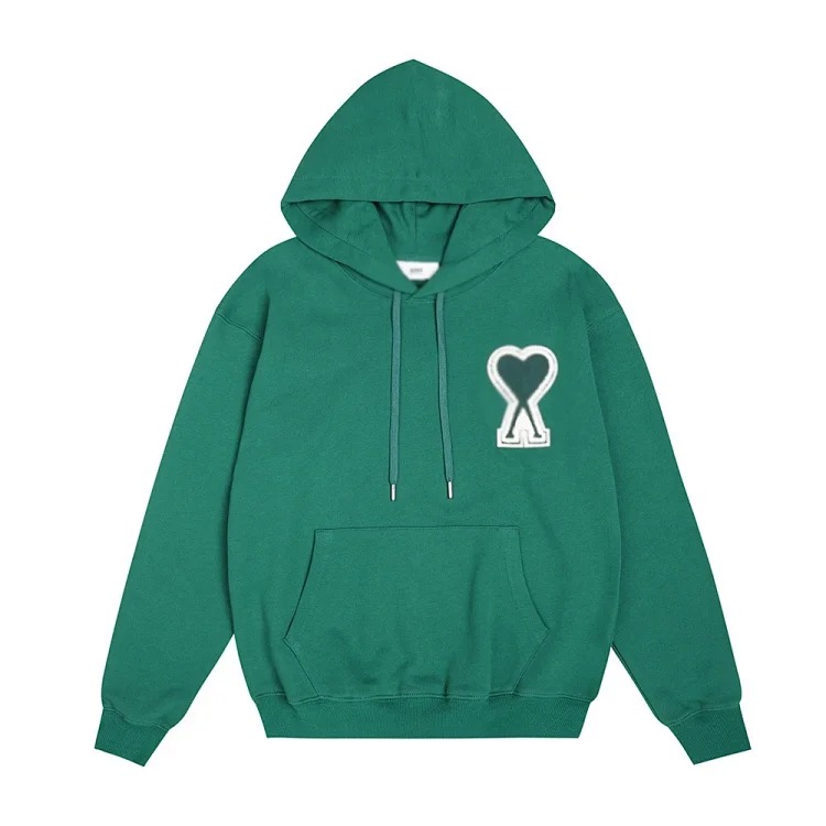 Sweatshirt autumn and long-sleeved hooded unisex small love flat embroidered hoodie