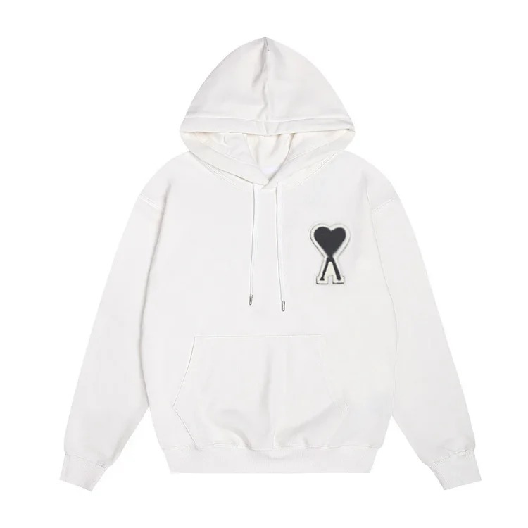 Sweatshirt autumn and long-sleeved hooded unisex small love flat embroidered hoodie