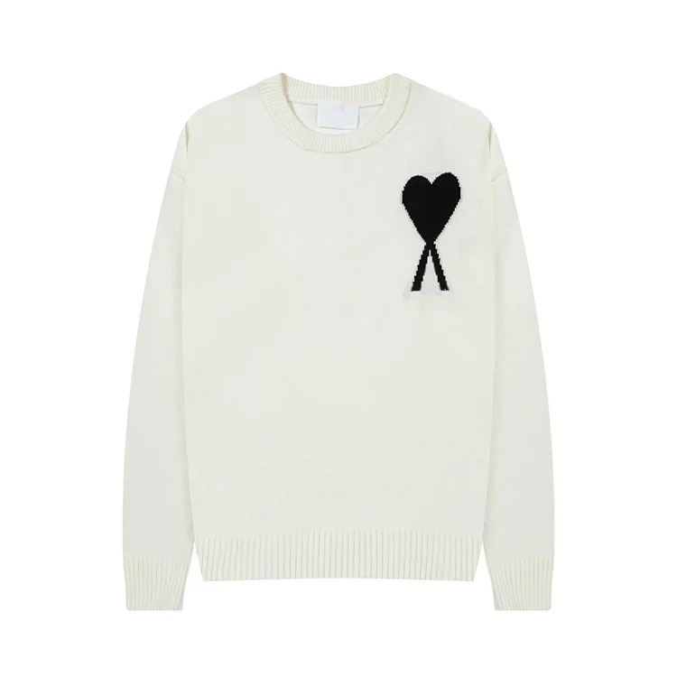 Love sweater for men and women striped youth heart casual pullover sweater