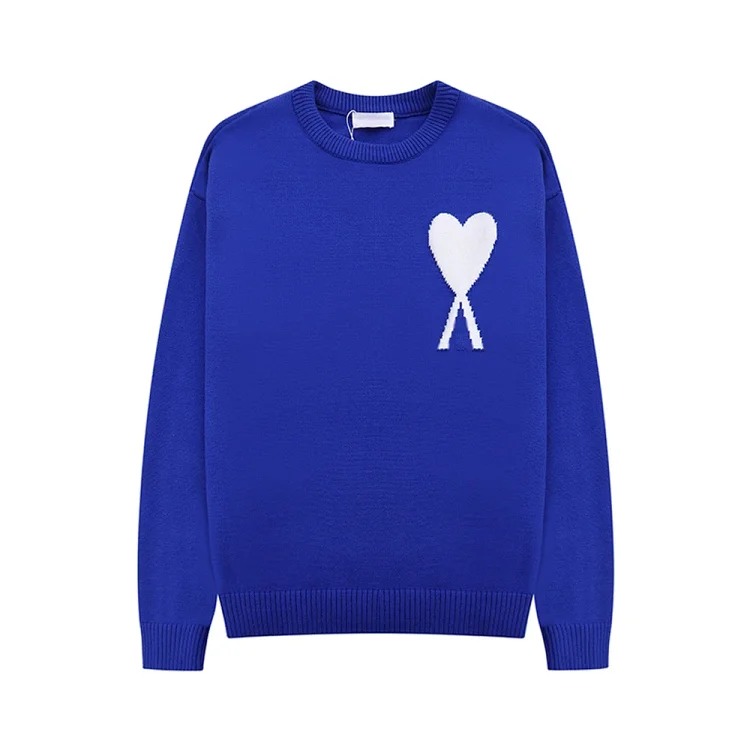 Love sweater for men and women striped youth heart casual pullover sweater