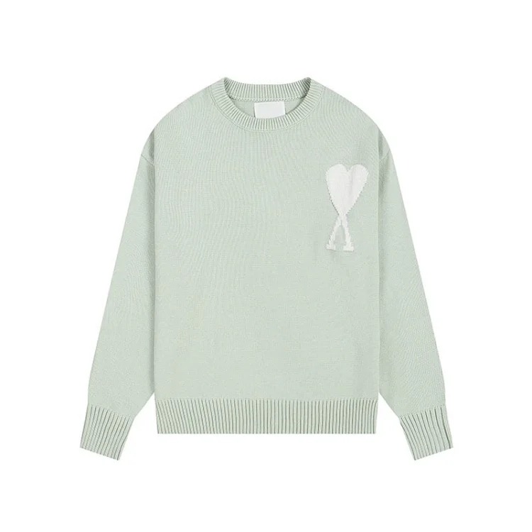 Love sweater for men and women striped youth heart casual pullover sweater