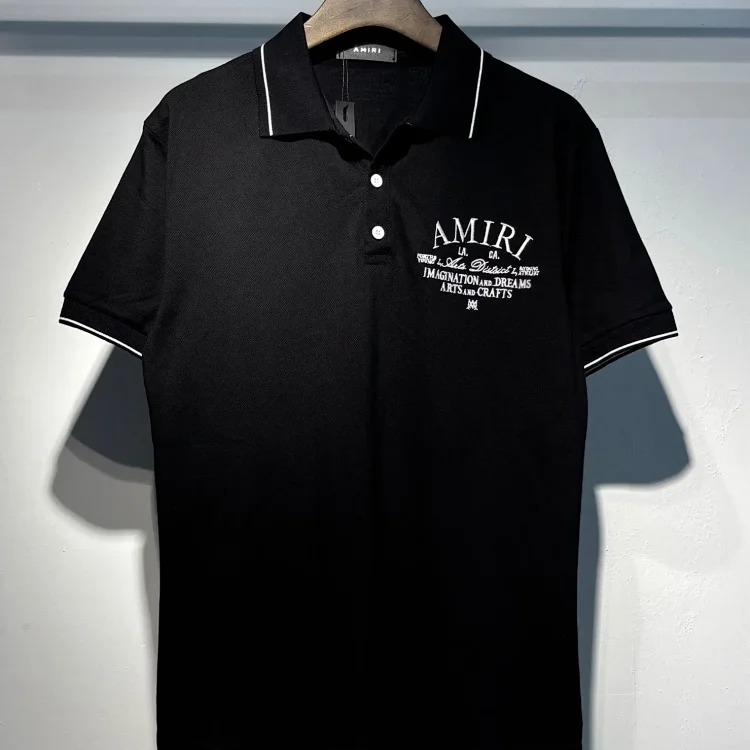 Printed Street Loose Polo Shirt Women's Short Sleeve Men's T-Shirt Rice image 6