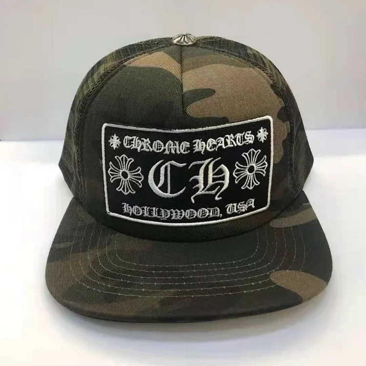 CH hat Sanskrit embroidered peaked cap couple style