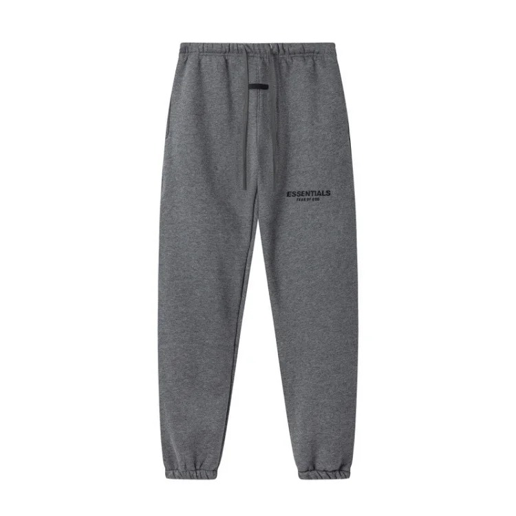 New FEAR OF GOD ESSENTIALS flocked letter men and women casual loose plus velvet hooded sweatshirt trendy