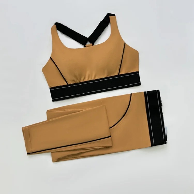 Yoga clothing set for women, adjustable anti-pilates shock sports bra, fitness clothing two-piece set, breathable, lightweight(pic10) Yoga clothing set for women, adjustable anti-pilates shock sports bra, fitness clothing two-piece set, breathable, lightweight