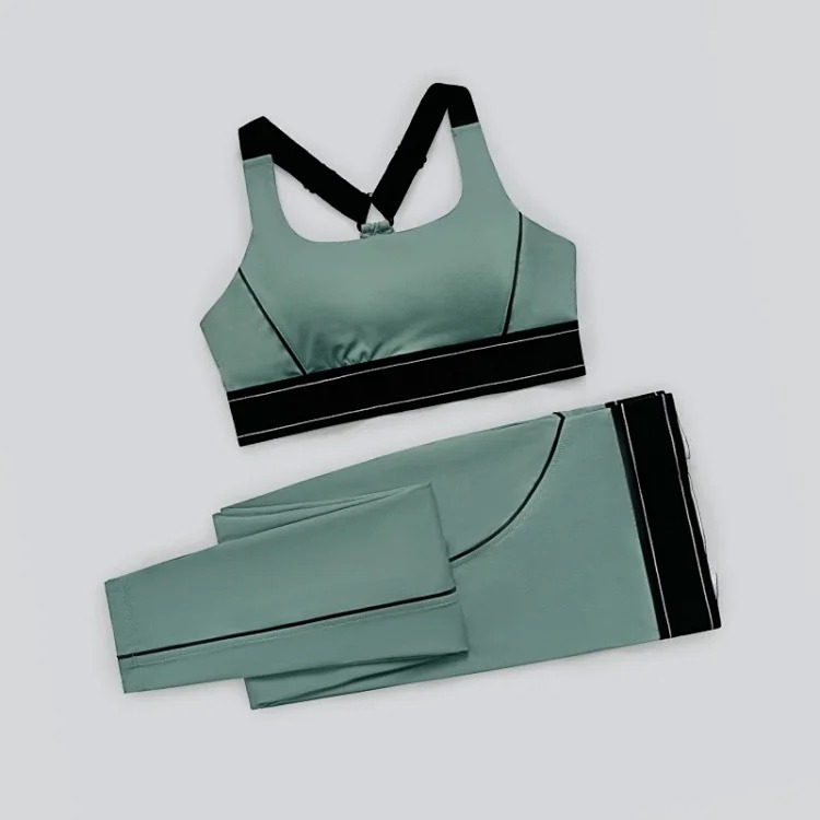 Yoga clothing set for women, adjustable anti-pilates shock sports bra, fitness clothing two-piece set, breathable, lightweight(pic6) Yoga clothing set for women, adjustable anti-pilates shock sports bra, fitness clothing two-piece set, breathable, lightweight