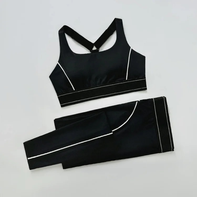 Yoga clothing set for women, adjustable anti-pilates shock sports bra, fitness clothing two-piece set, breathable, lightweight(pic7) Yoga clothing set for women, adjustable anti-pilates shock sports bra, fitness clothing two-piece set, breathable, lightweight