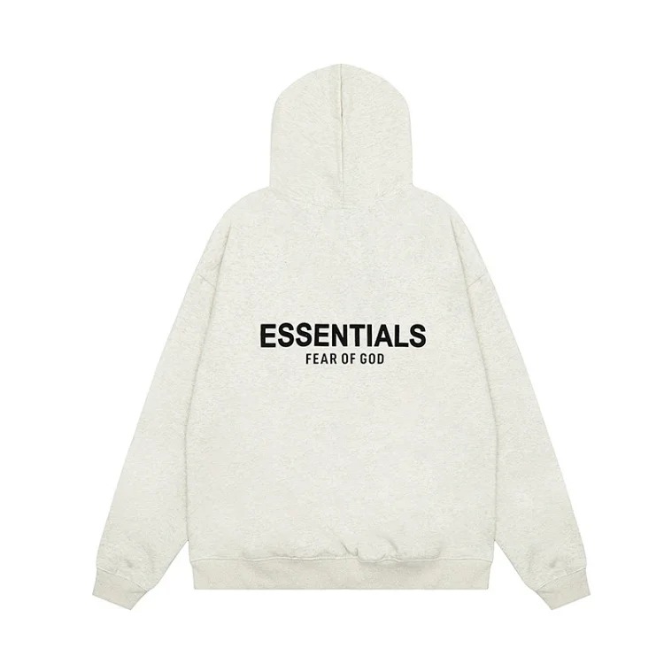 Hooded sweatshirt with black letter flocking