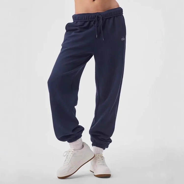 Yoga sweatpants, wide leg pants, drawstring trousers, loose and casual image 10