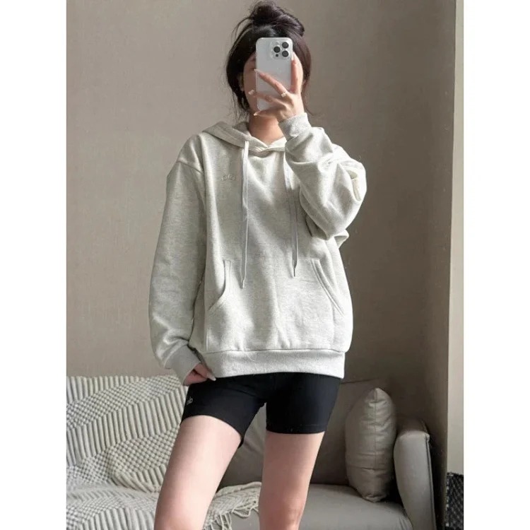 Yoga sweatpants, wide leg pants, drawstring trousers, loose and casual image 8