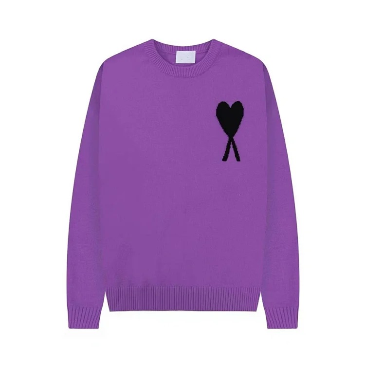 Love sweater for men and women striped youth heart casual pullover