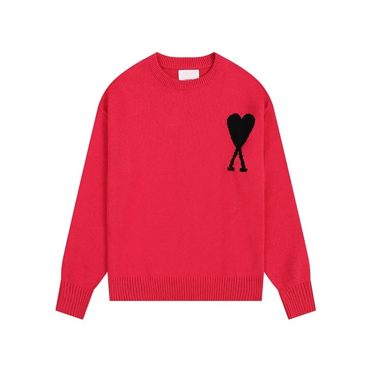 Love sweater for men and women striped youth heart casual pullover