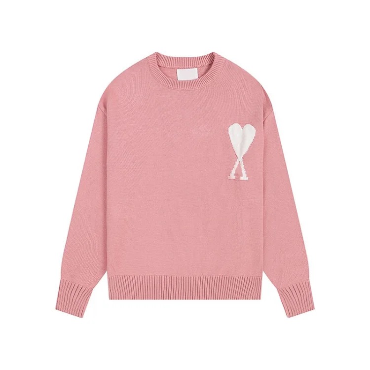 Love sweater for men and women striped youth heart casual pullover