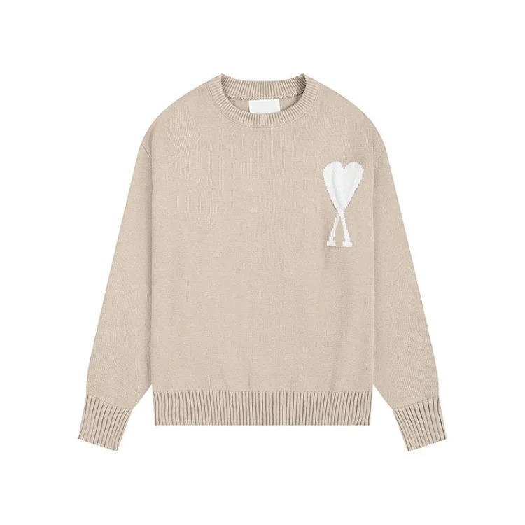 Love sweater for men and women striped youth heart casual pullover