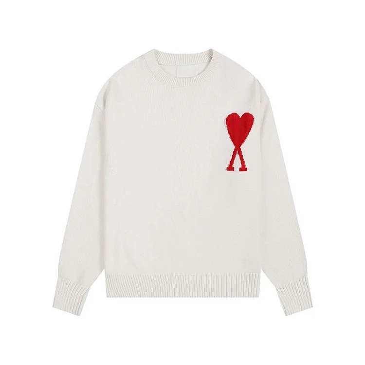 Love sweater for men and women striped youth heart casual pullover