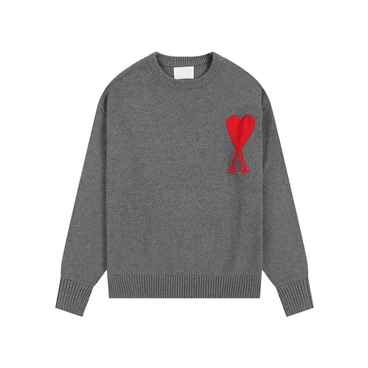Love sweater for men and women striped youth heart casual pullover