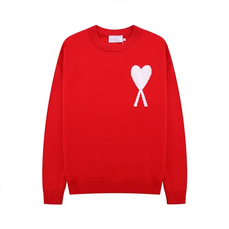 Love sweater for men and women striped youth heart casual pullover