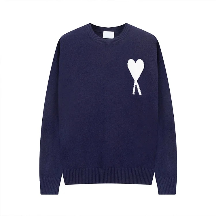 Love sweater for men and women striped youth heart casual pullover