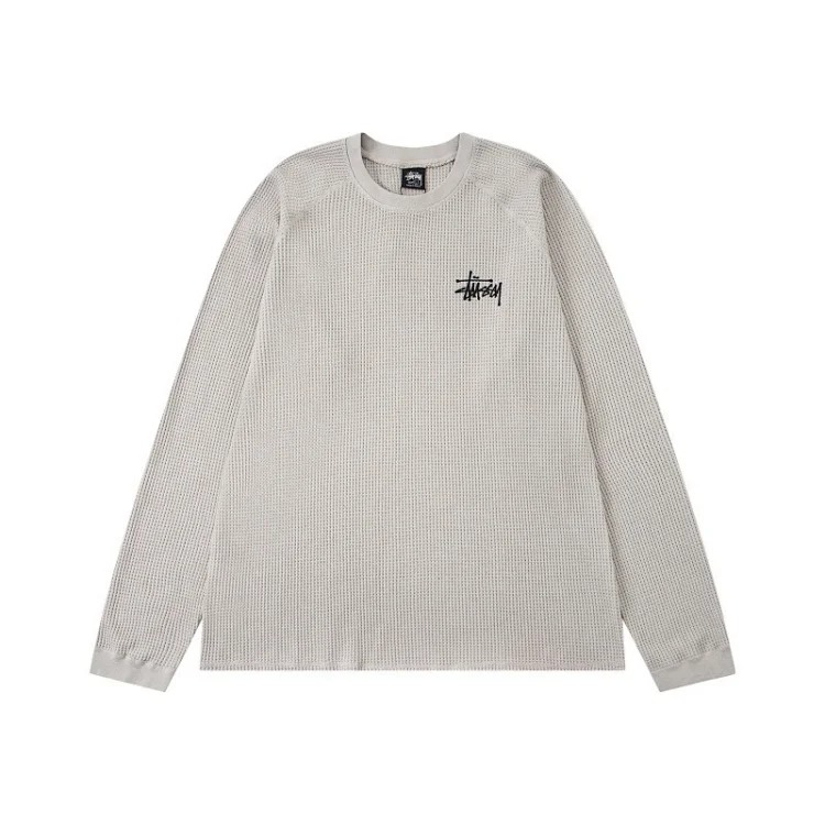 Logo design washed raglan sleeves waffle long T