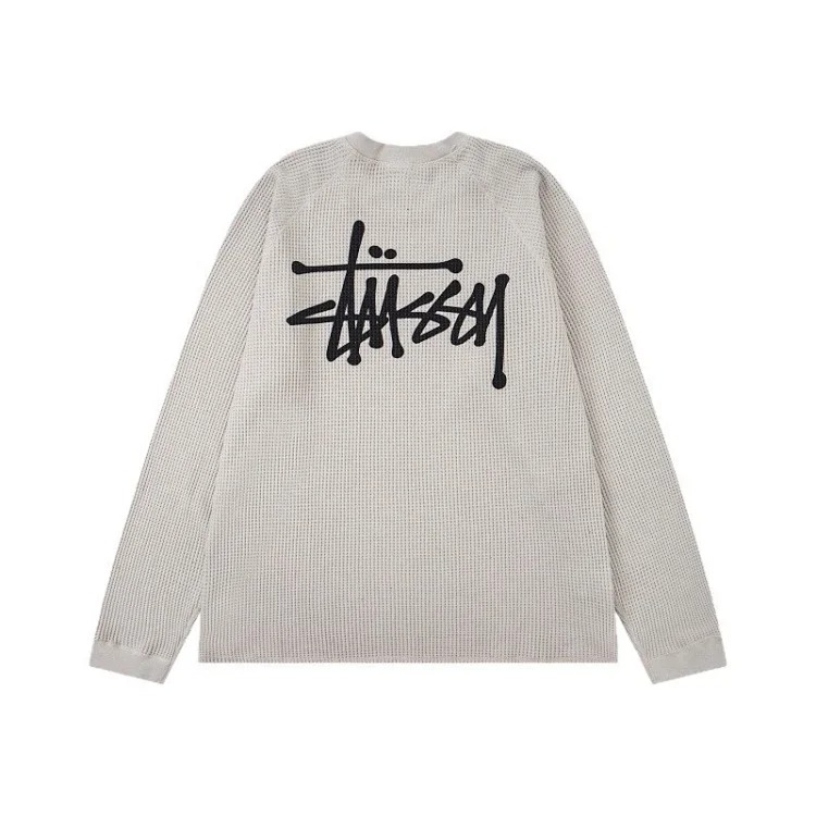 Logo design washed raglan sleeves waffle long T