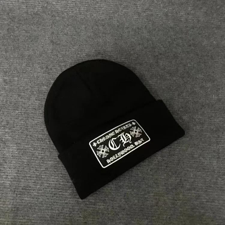 Knitted hats Sanskrit printed woolen hats embroidered hats for men and women
