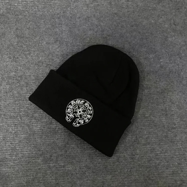 Knitted hats Sanskrit printed woolen hats embroidered hats for men and women