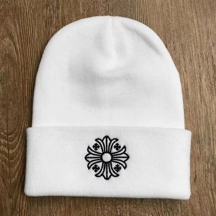 Knitted hats Sanskrit printed woolen hats embroidered hats for men and women