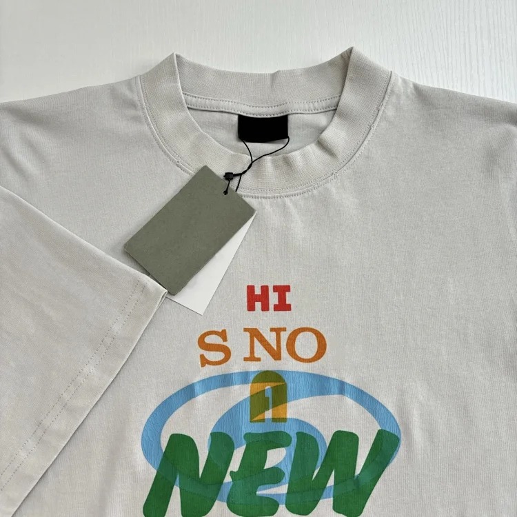 25Ss new new idea printed round neck short sleeve T-shirt loose