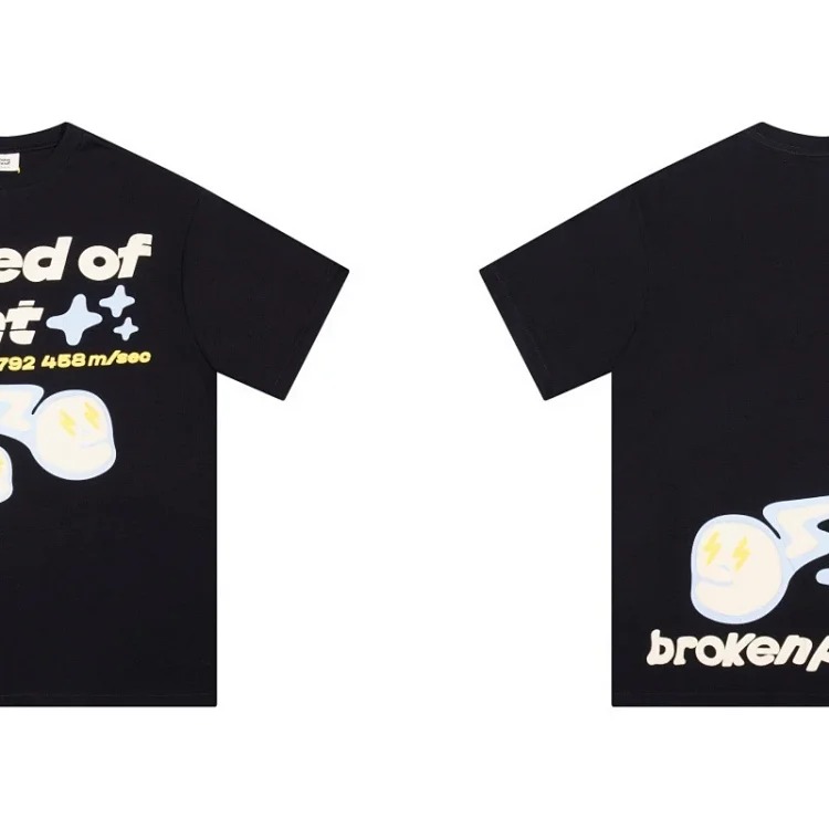 BROKEN PLANET Broken Planet American trendy brand foam couple short-sleeved loose men's and women's versatile T-shirt cross-border